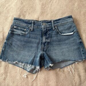 Lucky Brand Distressed Blue Denim Cutoff Shorts